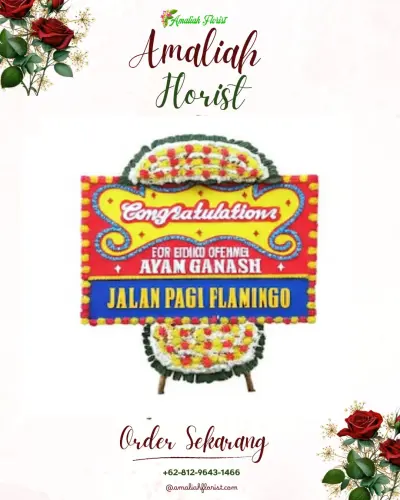 Bunga Papan Congratulation di Rawa Kidang